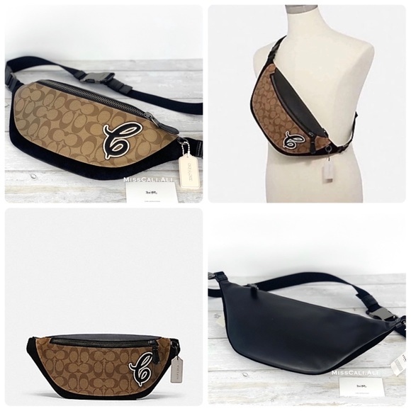 ⚡️COACH Men’s Warren Signature Leather Belt Bag - Picture 13 of 13